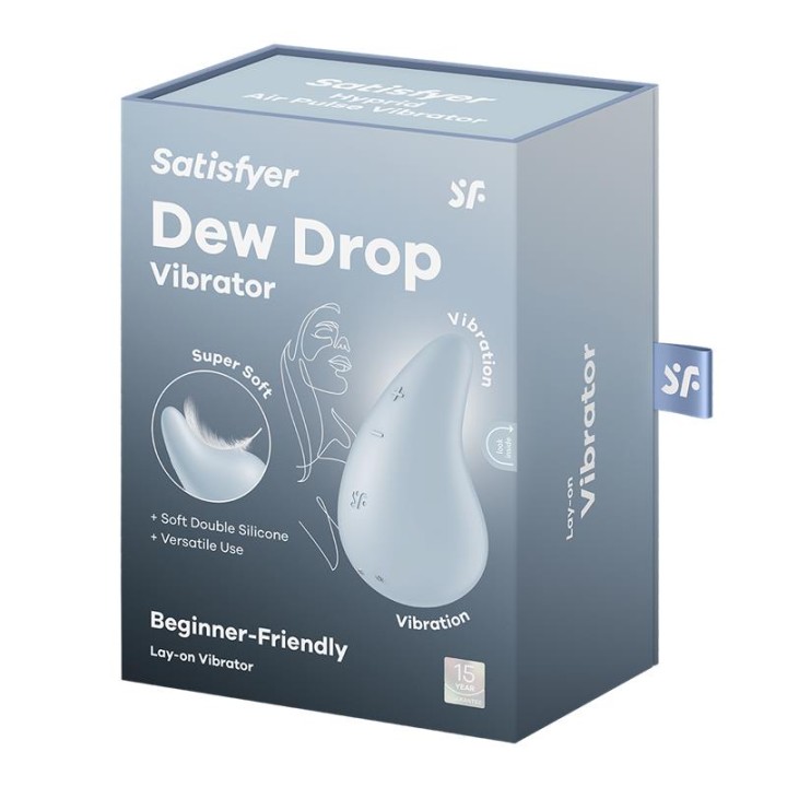 SATISFYER - DEW DROP VIBRATOR LAY-ON BLUE