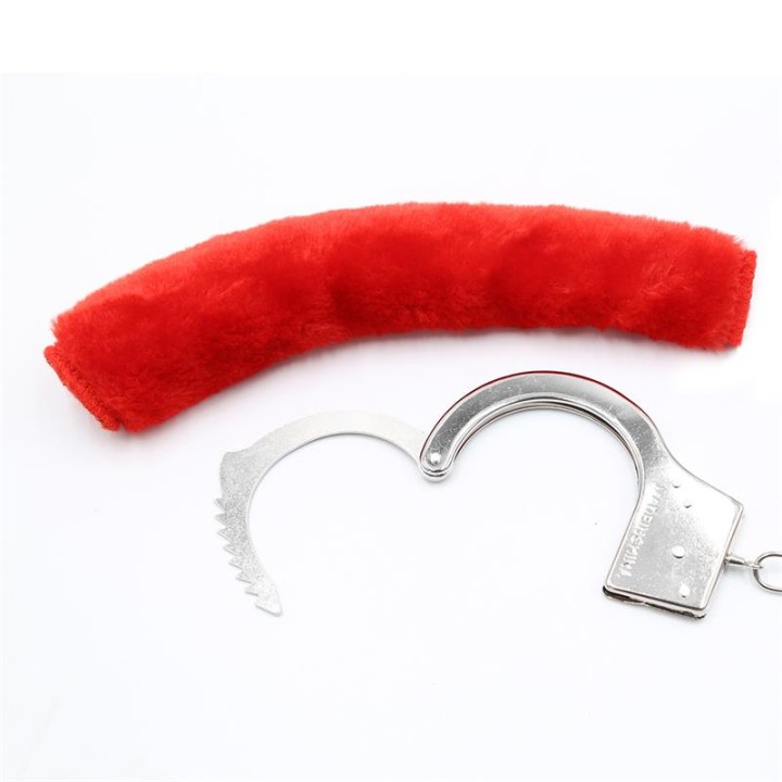 Algemas de Metal para Bonecas com Pelo Vermelho