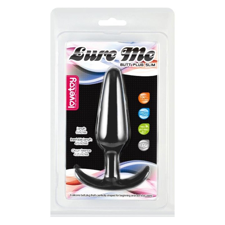Plug Anal Lure Me Tamanho L Preto