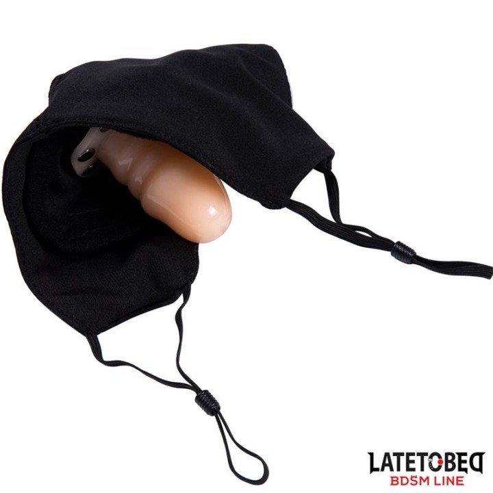 Máscara com Acessório de Dildo 6 cm Desmontável