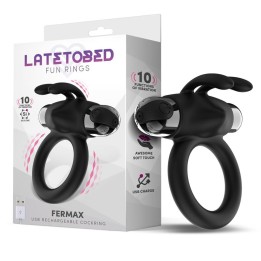 Fermax Anel Vibratório com Coelhinho USB Silicone Preto