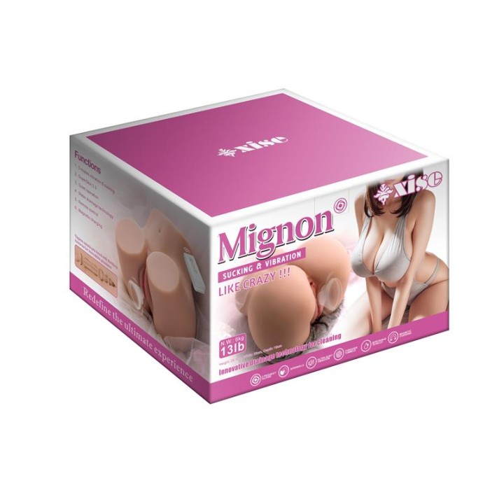 Masturbador Torso Mignon com Vibração e Sucção 6.1 kg