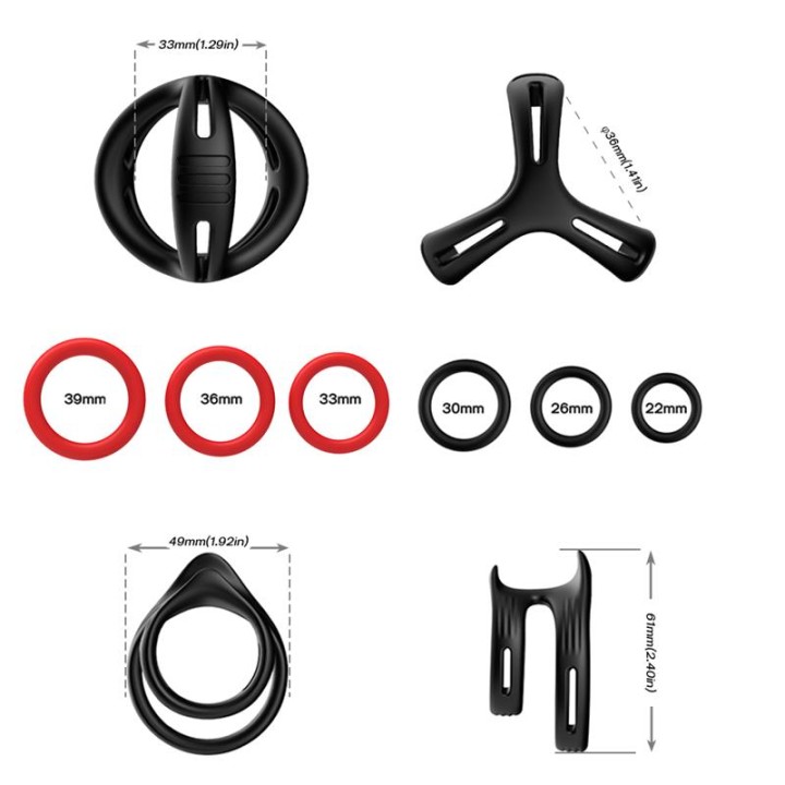 Conjunto de Anéis para Pénis