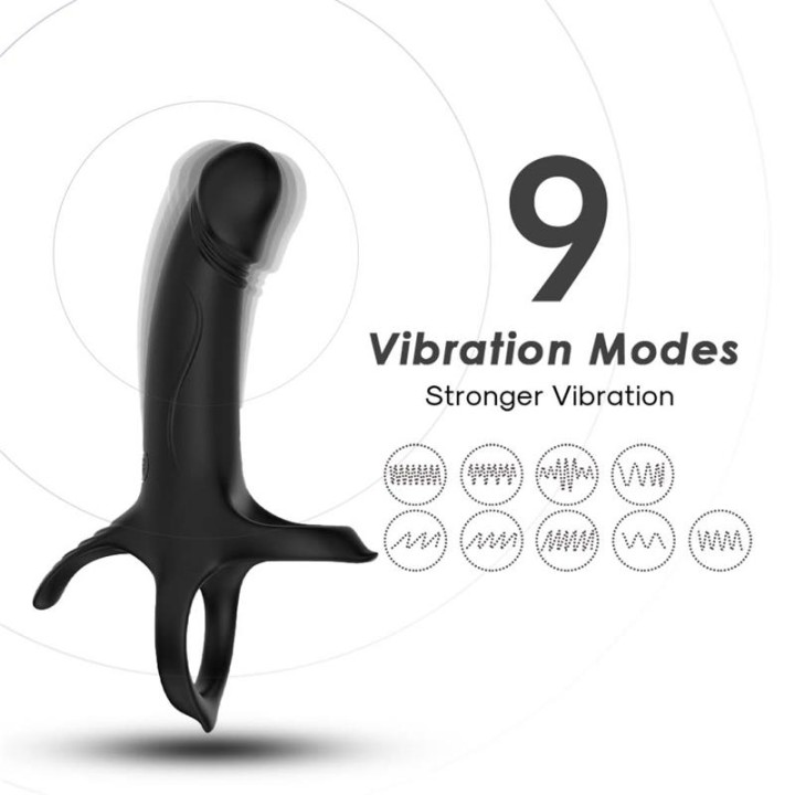 Dildo para Penetração Dupla com Vibração
