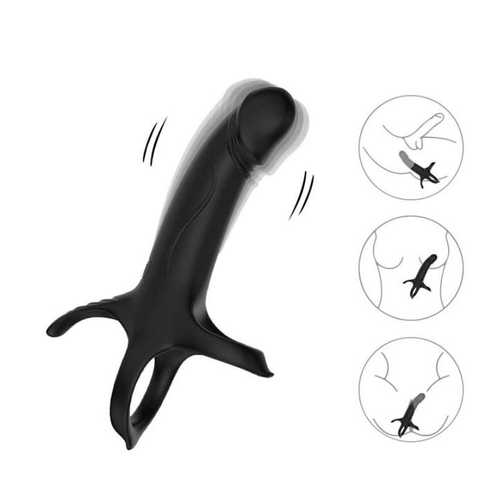 Dildo para Penetração Dupla com Vibração