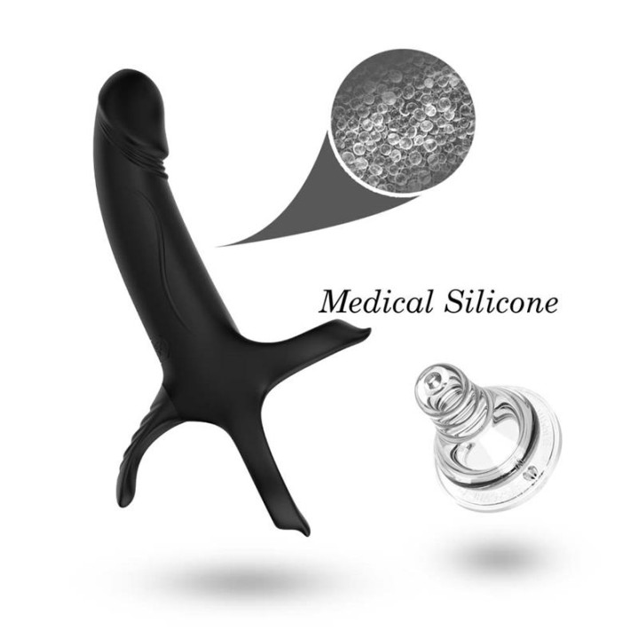 Dildo para Penetração Dupla com Vibração