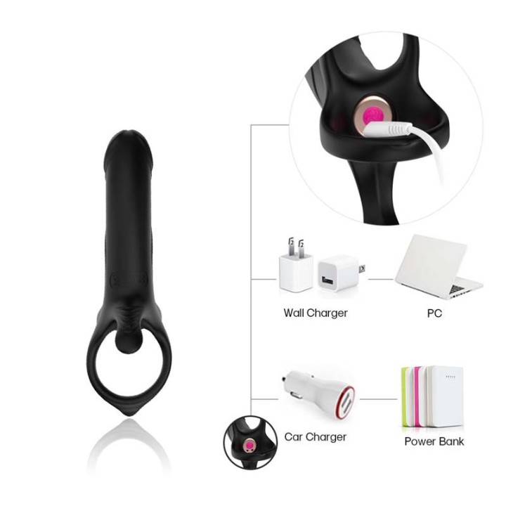 Dildo para Penetração Dupla com Vibração