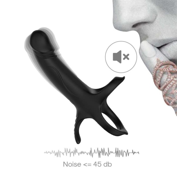 Dildo para Penetração Dupla com Vibração