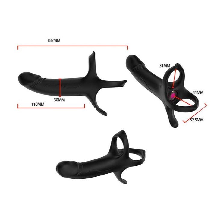 Dildo para Penetração Dupla com Vibração