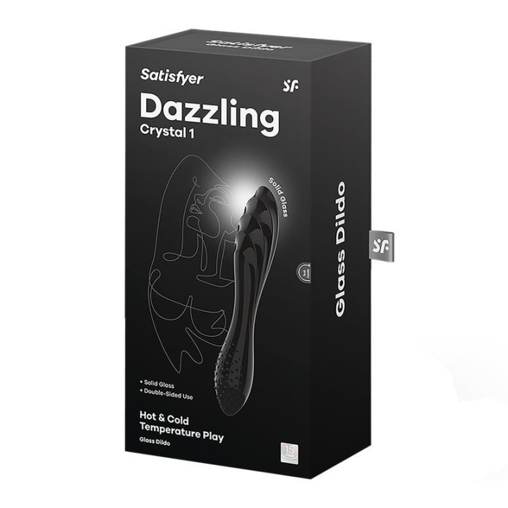 Estimulador de Cristal Dazzling Crystal 1 Quente e Frio Preto