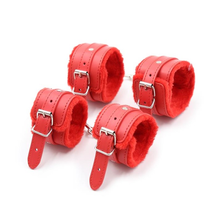 Conjunto de Bondage de 10 Peças Vermelho