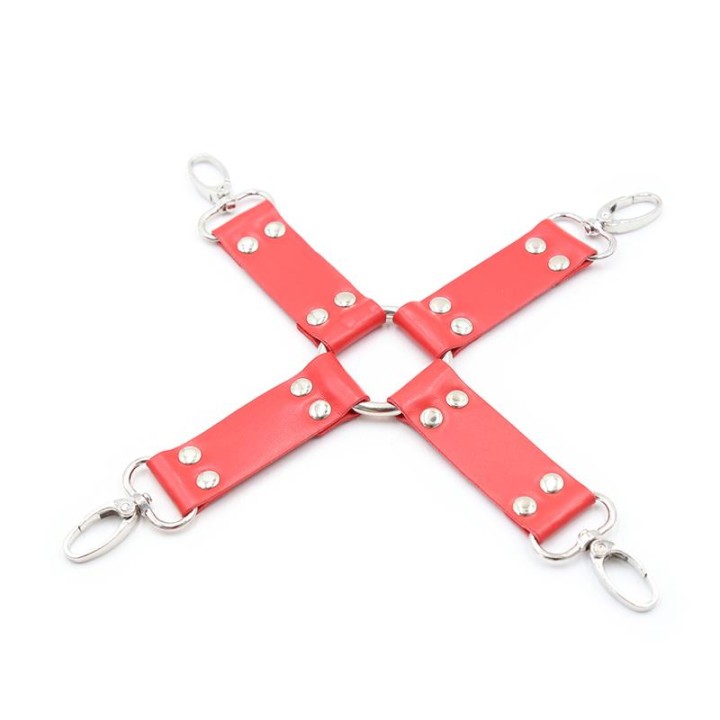 Conjunto de Bondage de 10 Peças Vermelho