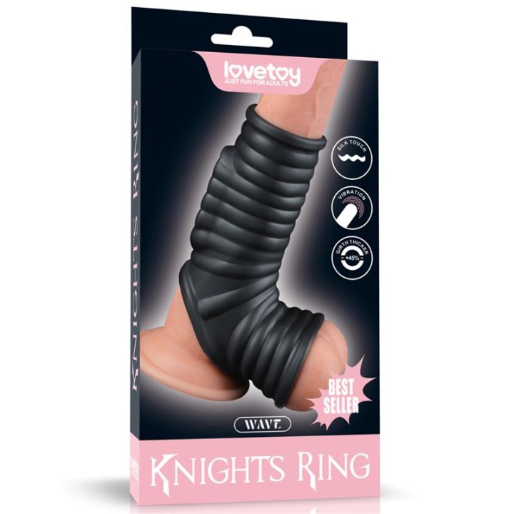 Anel Vibratório para Pénis e Escroto Wave Knights