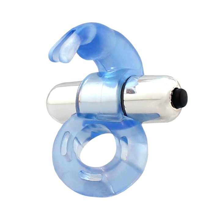 Anel Vibratório Firey com Coelho Azul