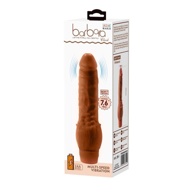 BAILE - BARBARA REALISTIC VIBRATOR 19.5 CM MULATTO