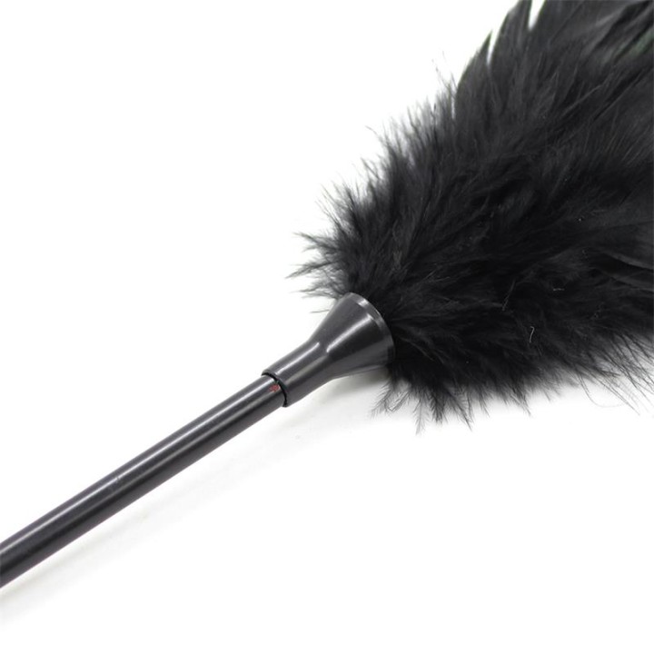 Plumagem e Pá 2 em 1 48 cm Preto