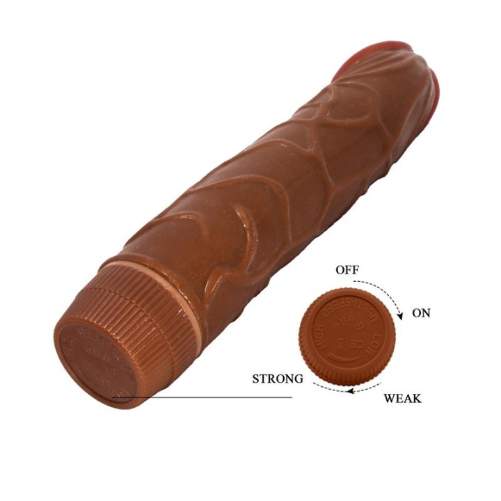 BAILE - BOB REALISTIC VIBRATOR 22.5 CM MULATTO