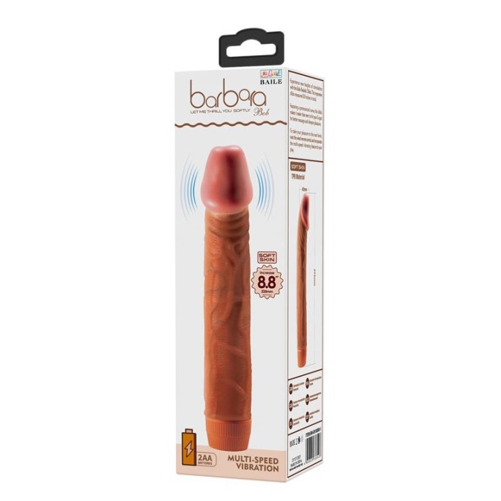 BAILE - BOB REALISTIC VIBRATOR 22.5 CM MULATTO