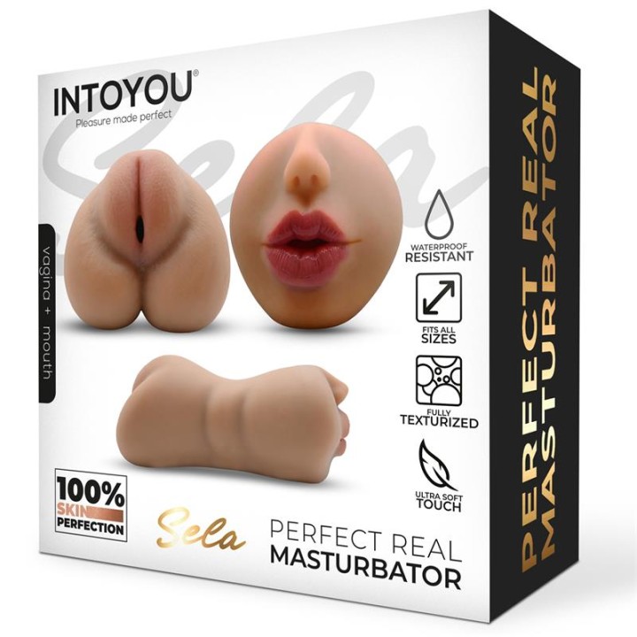 Masturbador Realista Vagina e Boca 635 gr