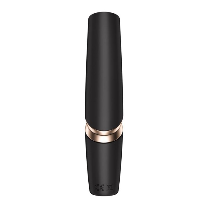 SATISFYER - PERFECT KISS WAVE CLITORIS STIMULATOR BLACK / GOLD
