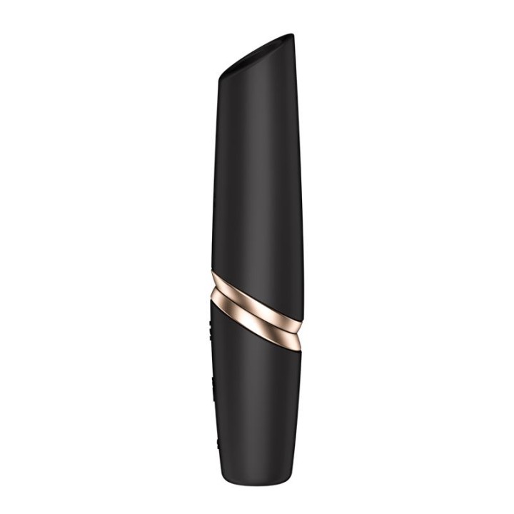 SATISFYER - PERFECT KISS WAVE CLITORIS STIMULATOR BLACK / GOLD