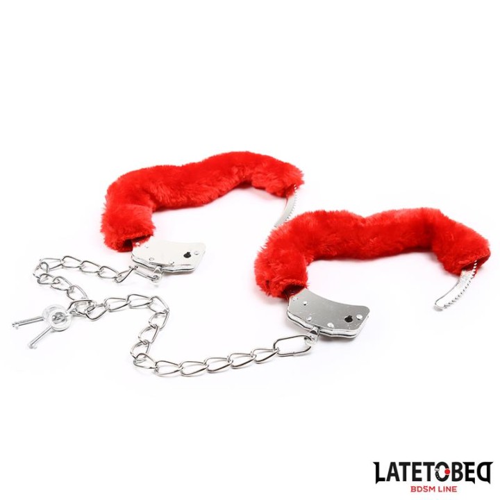 Algemas LATETOBED de Pelúcia Veludo Vermelho