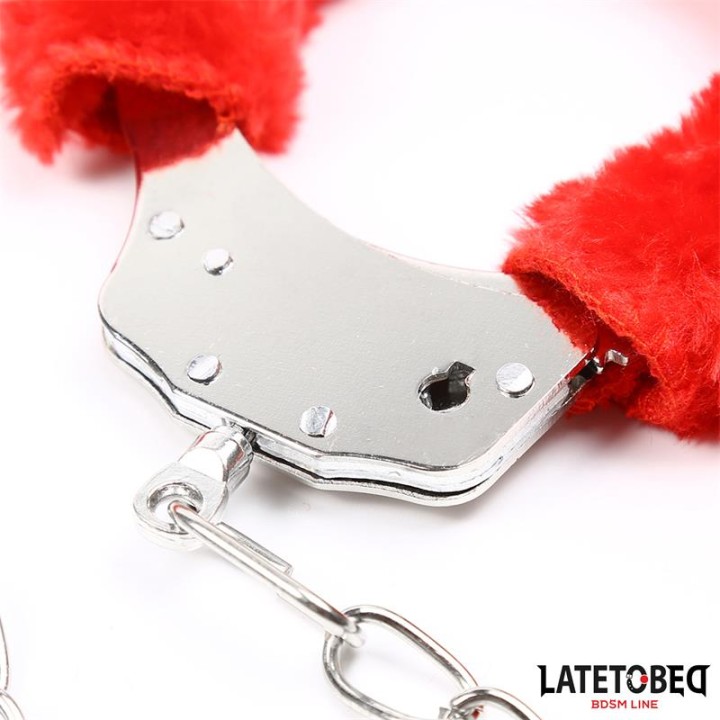 Algemas LATETOBED de Pelúcia Veludo Vermelho