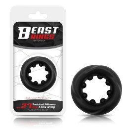 Anel Peniano Twisted Silicone Líquido 2.7 cm