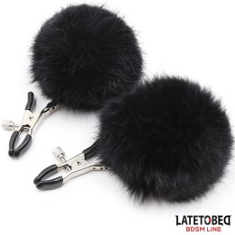 Pinças para Mamilos com Pelo Negro