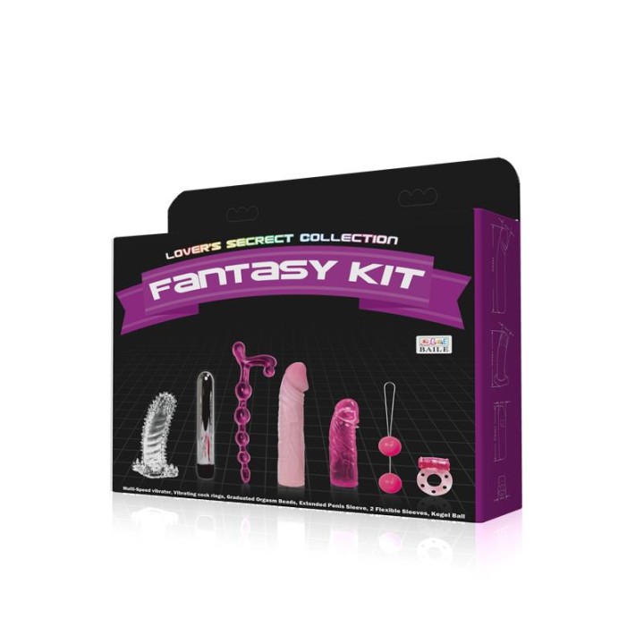 Kit de Vibrador e Capas para Pénis