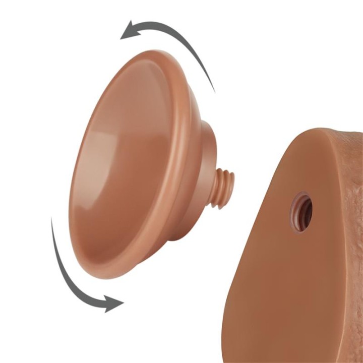 Dildo com Pele Retrátil 8.5 Bronzeado