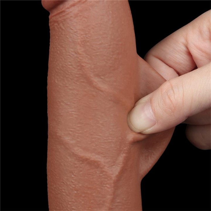Dildo com Pele Retrátil 8.5 Bronzeado