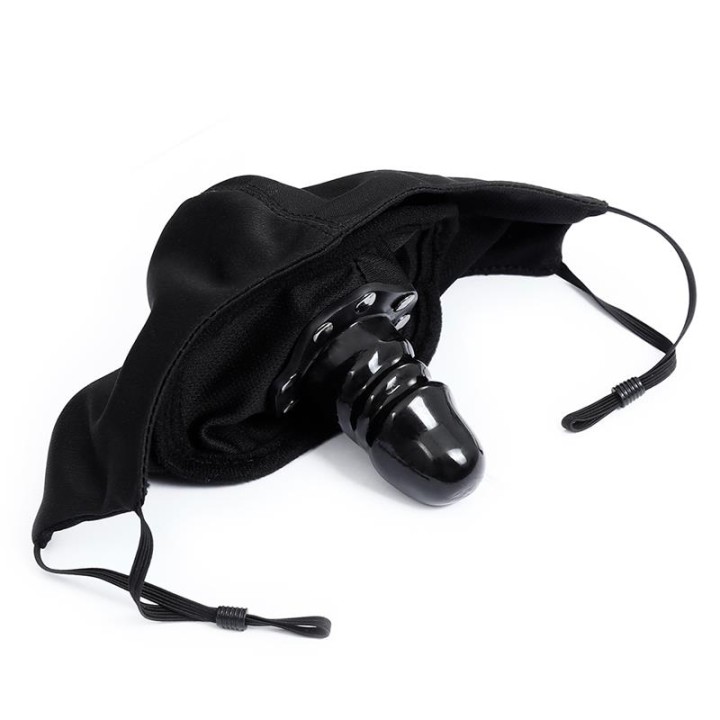 Máscara com Acessório de Dildo Desmontável