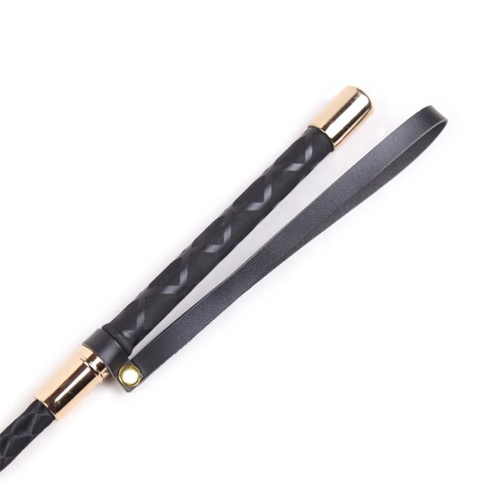 Chicote de Metal Preto e Dourado