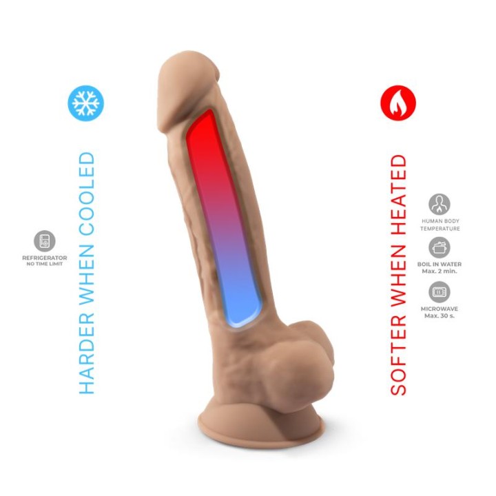 Dildo Dupla Densidade Mod. 1 - 7 Natural