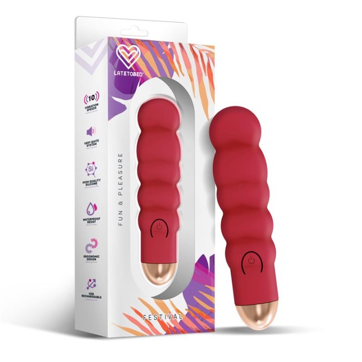 Ewon Estimulador 10 Velocidades Vermelho Ferrugem