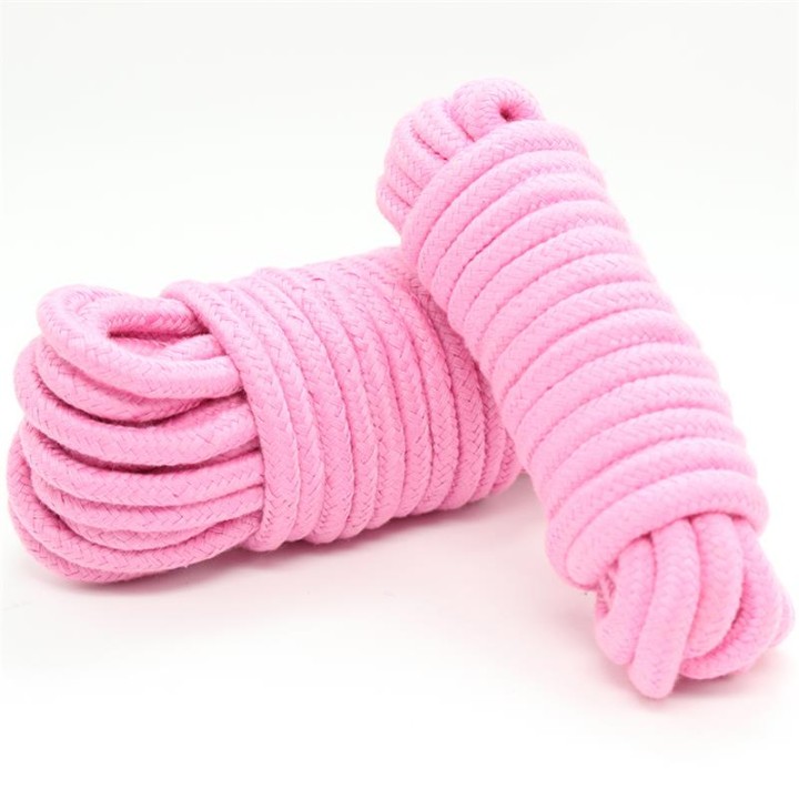 Corda de Bondage em Algodão 10 Metros Rosa