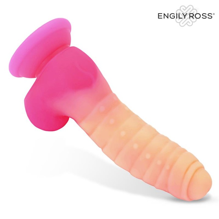 Scalidor Dildo Unicórnio Brilha no Escuro Silicone Líquido 18 cm