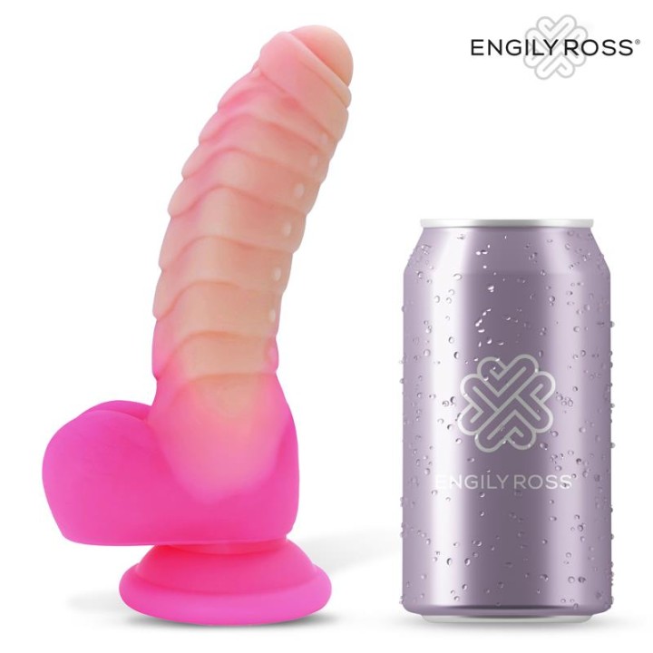 Scalidor Dildo Unicórnio Brilha no Escuro Silicone Líquido 18 cm
