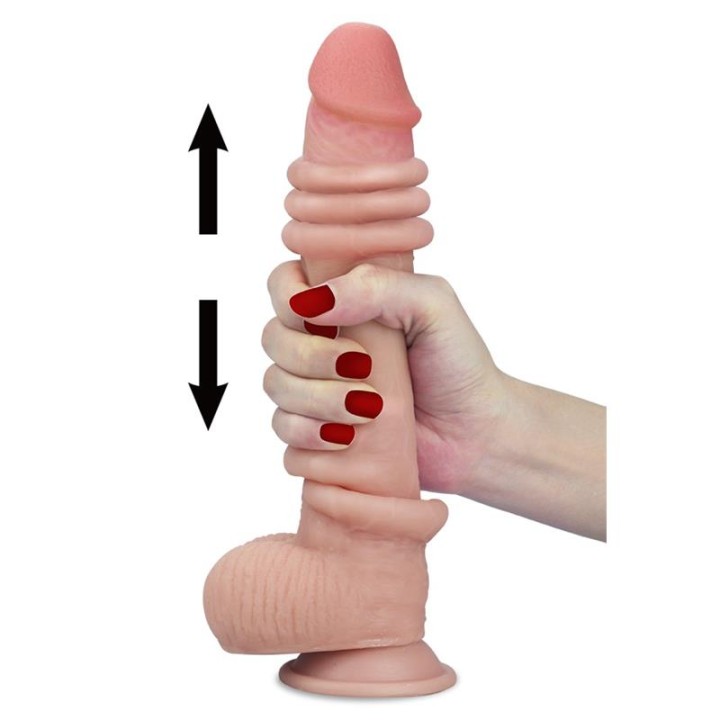 Dildo com Pele Retrátil 9" Natural