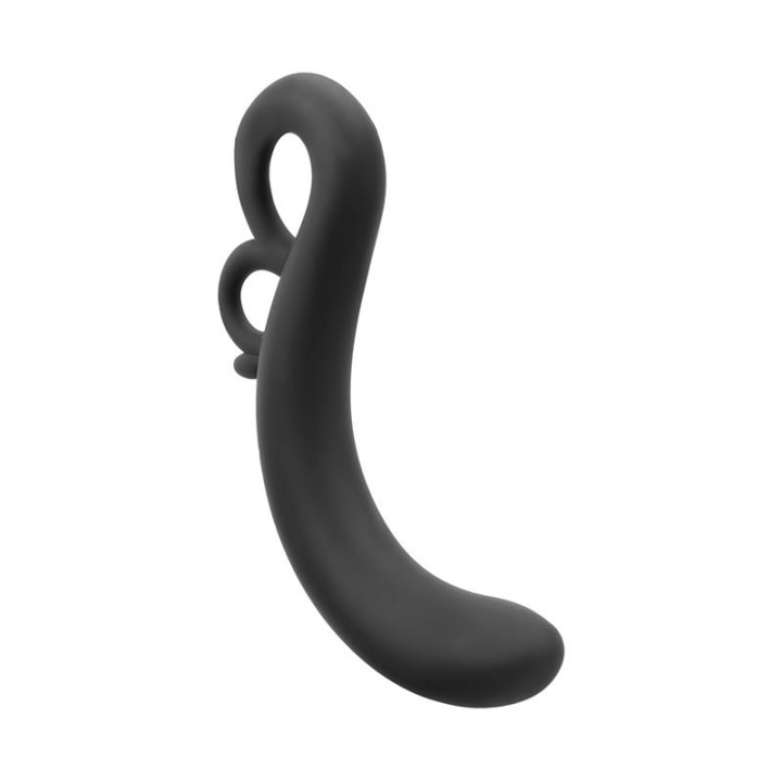 Banee Estimulador Prostático de Silicone Preto com Extração Fácil