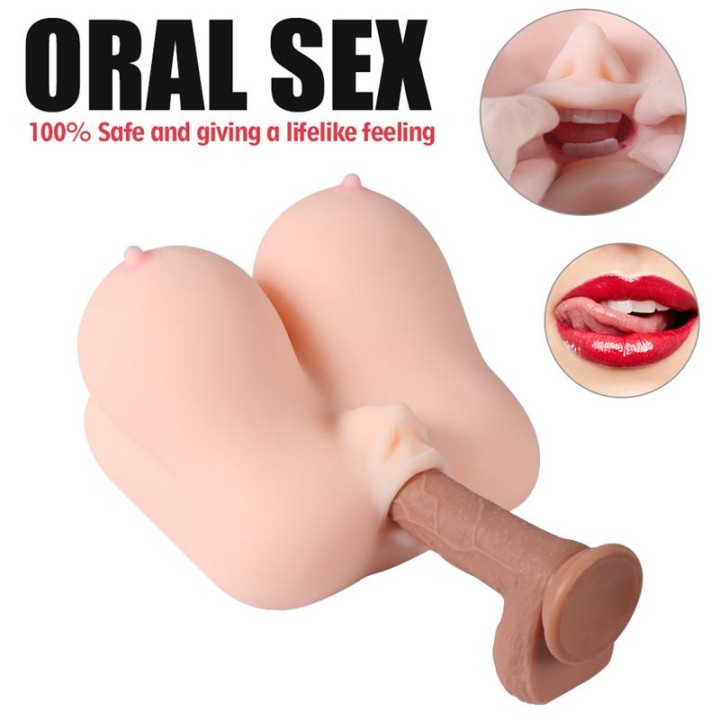 Jalome Masturbador 3 em 1 Vagina, Boca e Peito 3.2 kg