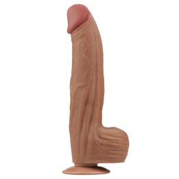 Dildo Dupla Densidade Pele Deslizante Retrátil 12"