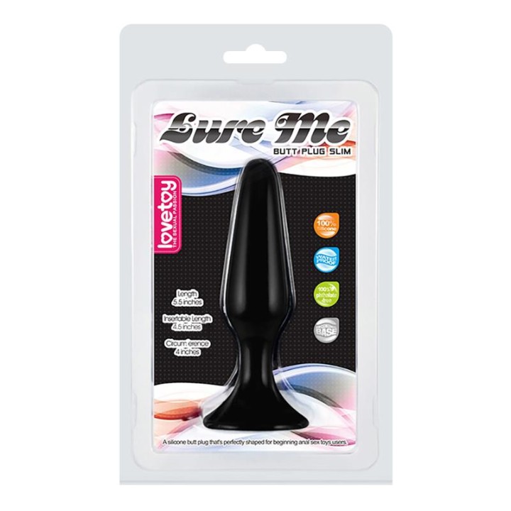 Plug Anal Lure Me Tamanho L Preto