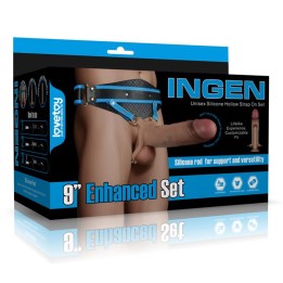 Arnés Ajustável Ingen com Dildo Oco 9 Conjunto Melhorado L/XL/2XL
