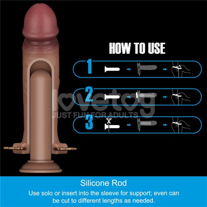 Arnés Ajustável Ingen com Dildo Oco 9 Conjunto Melhorado L/XL/2XL