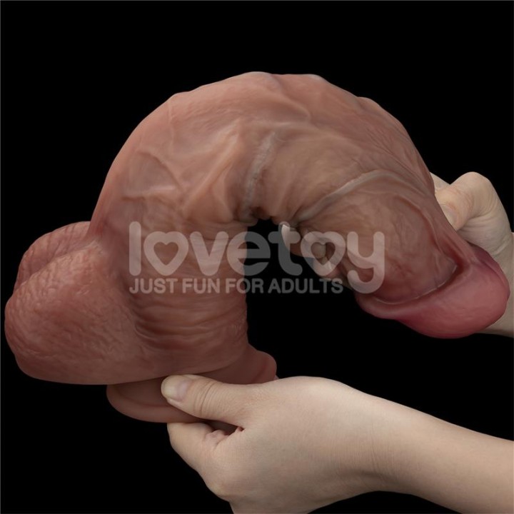 Dildo Dupla Camada XXL 10.5 Negro