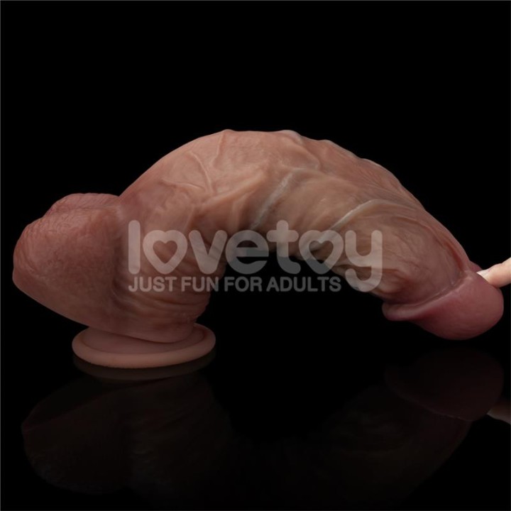 Dildo Dupla Camada XXL 10.5 Negro