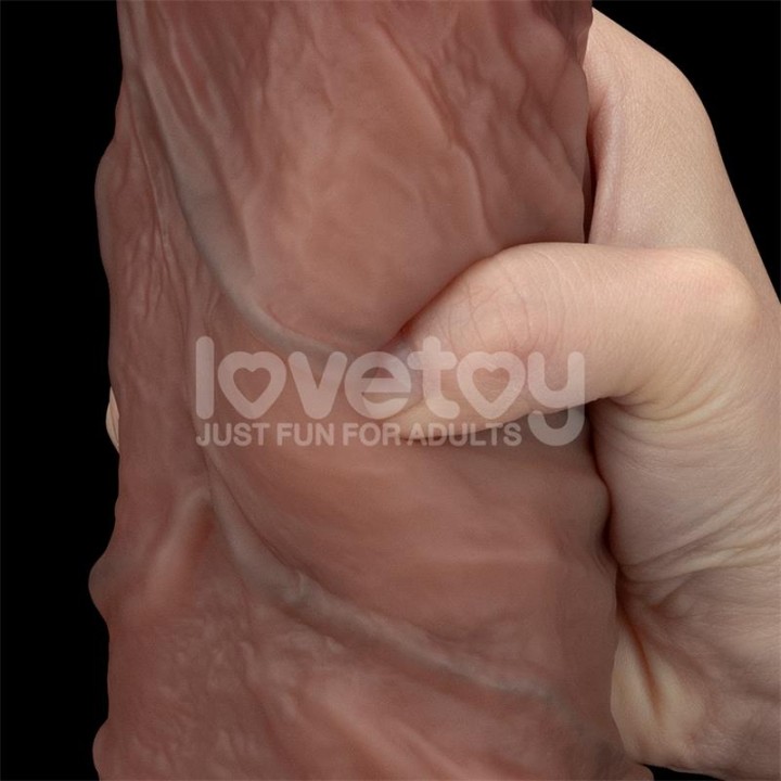 Dildo Dupla Camada XXL 10.5 Negro