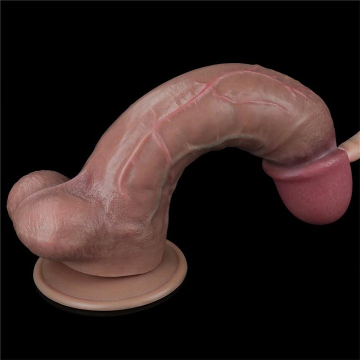 Dildo Duplo de Silicone Platinum 10.5